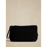 bananarepublic Faux Shearling Pouch Wristlet