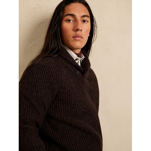 바나나리퍼블릭 bananarepublic Marled Shawl Sweater