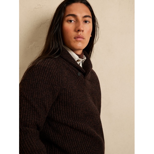 바나나리퍼블릭 bananarepublic Marled Shawl Sweater