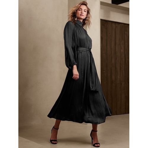 바나나리퍼블릭 bananarepublic Slit-Back Maxi Dress