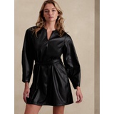 bananarepublic Vegan Leather Mini Dress