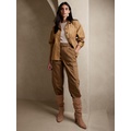 bananarepublic Vegan Suede Belted Shirt