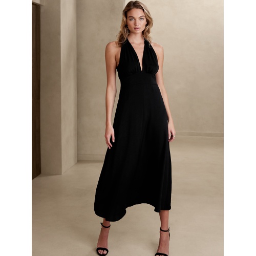 바나나리퍼블릭 bananarepublic Wrap-Waist Maxi Dress