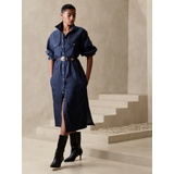 bananarepublic Utility Denim Midi Shirtdress