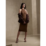 bananarepublic Cross-Back Midi Sweater Dress
