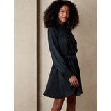 bananarepublic Shirred-Neck Mini Dress