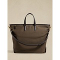 bananarepublic Leather Trim Canvas Tote