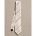 bananarepublic Cream Striped Tie