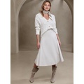 bananarepublic Vegan Leather Midi Skirt