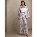 bananarepublic High-Rise Linen-Blend Pant