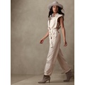 bananarepublic Linen-Blend Utility Jumpsuit