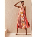 bananarepublic Twist-Neck Midi Dress