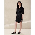 Satin Mini Shirtdress