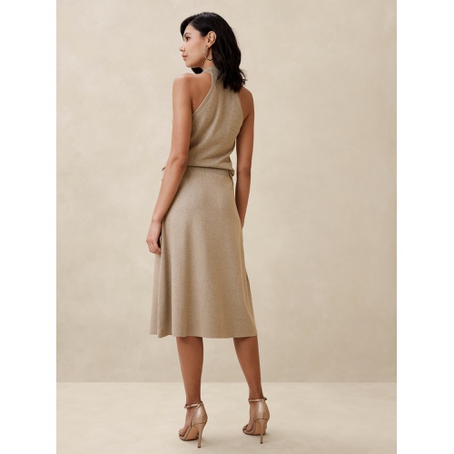 바나나리퍼블릭 Lurex Midi Sweater Skirt