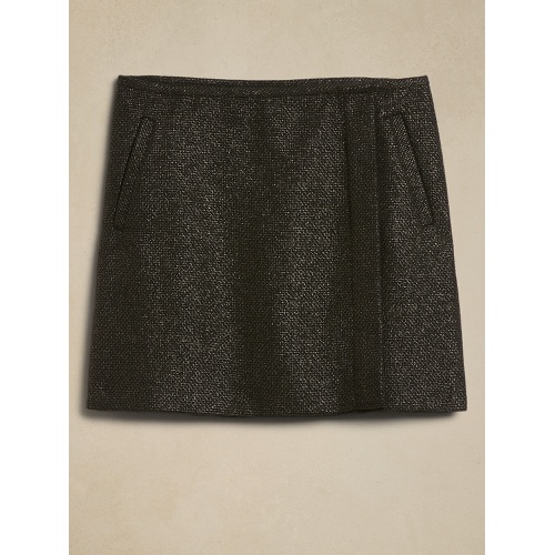 바나나리퍼블릭 Metallic Tweed Mini Skirt