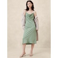 Satin Midi Slip Dress