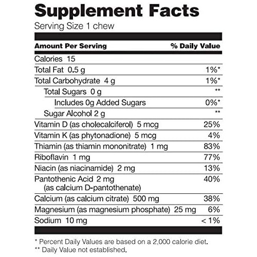  Bariatric Fusion Vanilla Flavored Calcium Citrate 500mg & Energy Soft Chew Bariatric Vitamin, Bariatric Surgery Patients Including Gastric Bypass and Sleeve Gastrectomy, 60 Count,