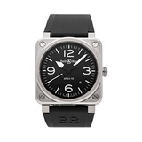 Bell & Ross BR-03 Mechanical(Automatic) Black Dial Watch BR0392-BLC-ST (Pre-Owned)