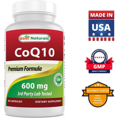  Best Naturals CoQ10 600 mg 60 Capsules (817716013725)