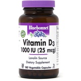 BlueBonnet Vitamin D3 1000 IU Vegetable Capsules, 180 Count