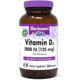BlueBonnet Nutrition Vitamin D3 5000 IU Softgels, Aids in Muscle and Skeletal Growth, Cholecalciferol from Fish Oil, Non GMO, Gluten Free, Soy Free, Dairy Free, Yellow, 250 Softgel