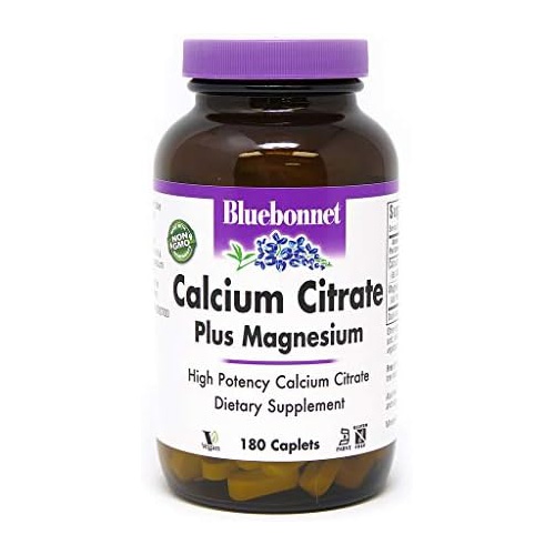  BlueBonnet Calcium Plus Magnesium Caplets, 180 Count