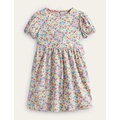 Boden Puff Sleeve Dress - Pink Floral