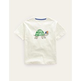 Boden Printed Humour T-shirt - Vanilla Pod Turtle