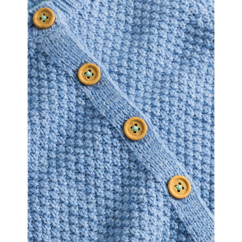 보덴 Boden Chunky Textured Cardigan - Dusty Blue Marl