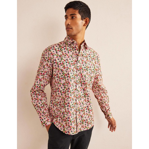보덴 Boden Cutaway Collar Twill Shirt - Small Painted Floral