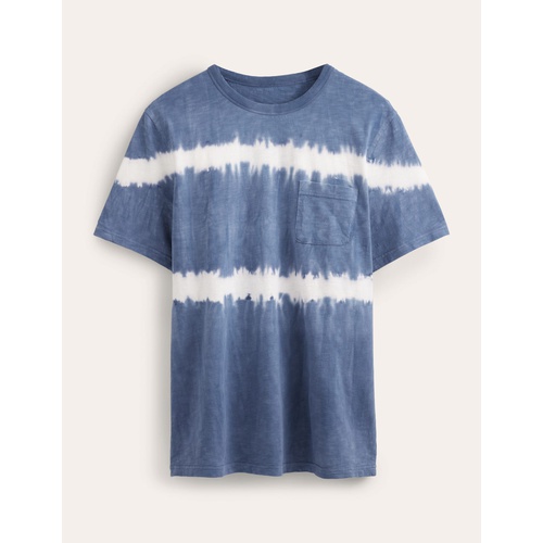 보덴 Boden Tie Dye Laundered T-shirt - True Navy