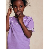 Boden Broderie Sleeve Tee