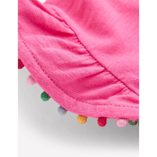 보덴 Boden Frill Sleeve Pom Top