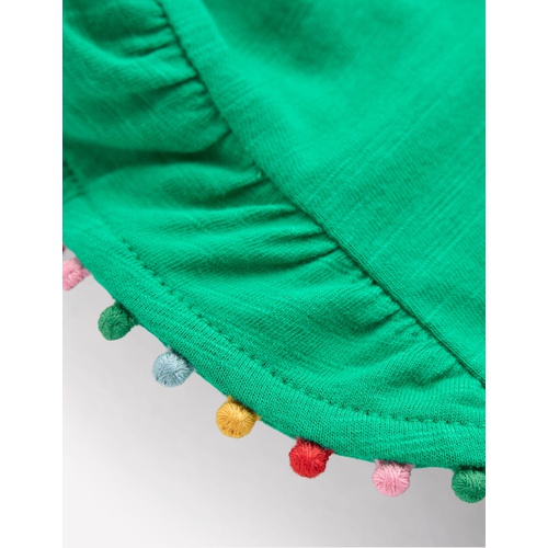 보덴 Boden Frill Sleeve Pom Top
