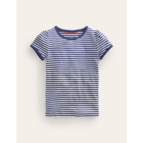 보덴 Boden Short Sleeve Pointelle Top