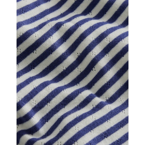 보덴 Boden Short Sleeve Pointelle Top
