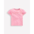 Boden Broderie Sleeve Tee