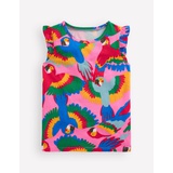 Boden Frill Sleeve Printed Tee