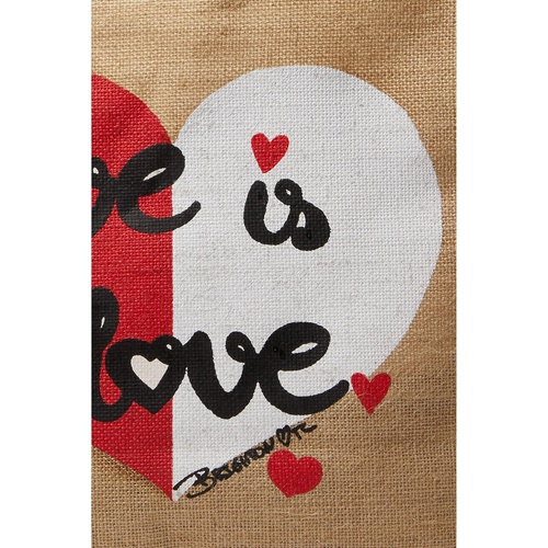 브라이튼 Brighton Love is Love Burlap Tote Bag