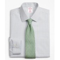 Madison Relaxed-Fit Dress Shirt, Non-Iron Grid Check