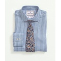 Brooks Brothers X Thomas Mason Cotton Poplin English Collar, Check Dress Shirt