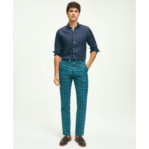 브룩스브라더스 Milano Slim-Fit Cotton Madras Pants