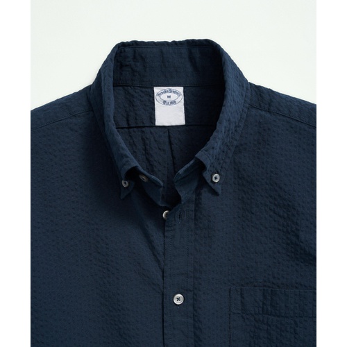 브룩스브라더스 Washed Cotton Seersucker Button-Down Collar Sport Shirt