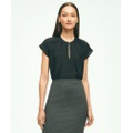 Short Sleeve Silk Georgette Blouse