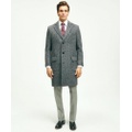 Wool Blend Double-Faced Glen Plaid Overcoat