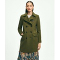 Brushed Wool Double-Breasted Peacoat