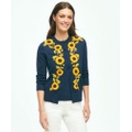 Sunflower Embroidered Cardigan In Supima Cotton