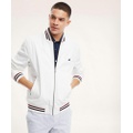 Stretch Cotton Tennis Bomber Jacket