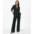 The Essentials Double-Breasted Peak Lapel Jacket in Wool Blend