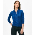 Point Collar Cardigan in Merino Wool